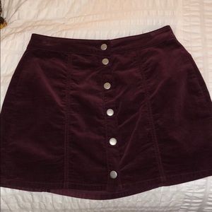 brandy melville button up skirt size small